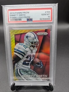 2014 Panini Prizm Emmitt Smith Logo #155 Cowboys PSA 10 GEM MINT - Picture 1 of 2