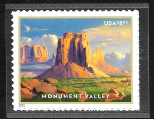 MONUMENT VALLEY 2022 US #5666 COLORADO PLATEAU MXF PRIORITY MAIL $8.95 STAMP - Picture 1 of 2