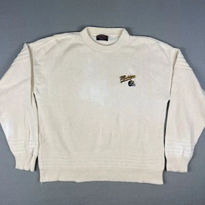 Suéter De Colección Universidad de Michigan Se Ajusta XL 90s Wolverines Bordado Nuez moscada EE. UU. - Imagen 1 de 13
