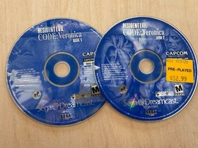 Resident Evil -- CODE: Veronica (Sega Dreamcast, 2000) Loose Discs Only