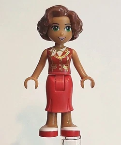 LEGO FRIENDS SUSAN FALDA LARGA ROJA MINIFIGURA MINI MUÑECA frnd117 USADO DESDE 41101 - Imagen 1 de 3