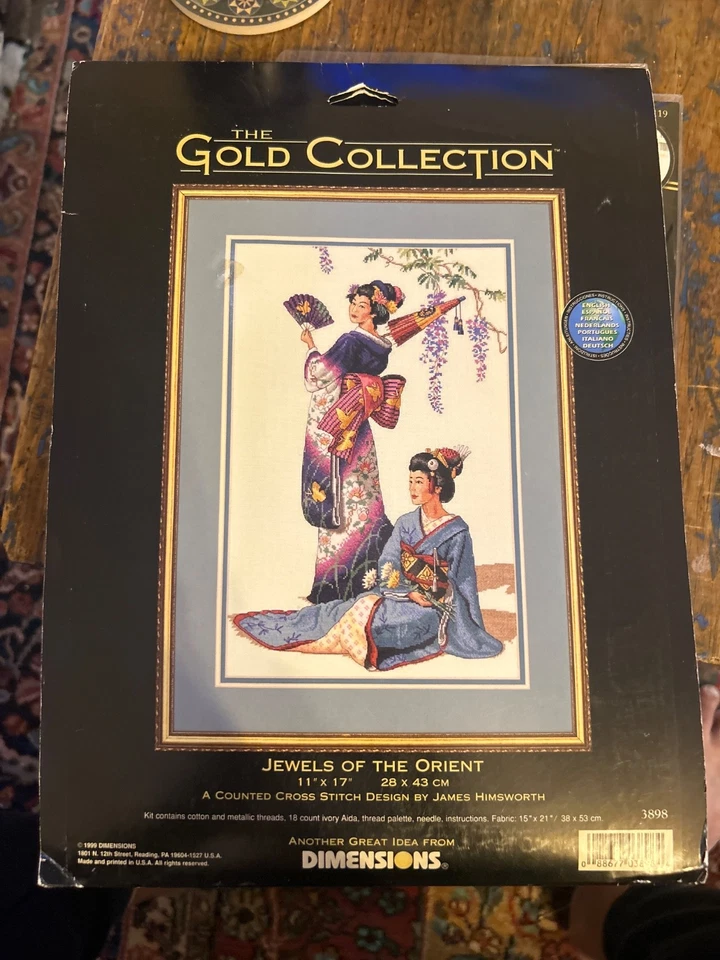 1999 Dimensions Gold Collection Contado Punto de Cruz Joyas del Oriente Nuevo de Lote Antiguo Foto 1 de 1