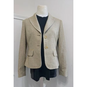 Petite Sophisticate Damen Blazer in Beige Fischgrät Tweed Gr. 6 Workwear - Bild 1 von 4
