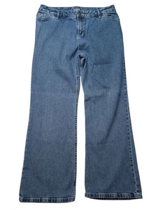 J. Jill Vintage Jeans 14P Stretch Med Wash Mid Rise Straight Leg Mom Jean Y2K - Bild 1 von 7