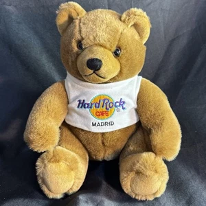 Oso de peluche Hard Rock Café 9" Berlín marrón peluche con camisa juguete de peluche - Imagen 1 de 6