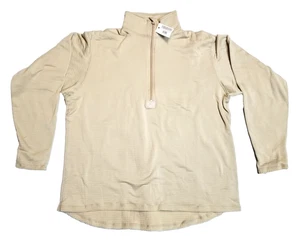 US MILITARY Mid Weight Cold Weather Long Sleeve Waffle Shirt Polartec Beige XL - Picture 1 of 5