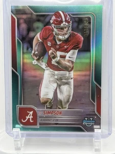 Bowman University 2025 cromo Ty Simpson refractor acuático/325 Alabama #151 - Imagen 1 de 2