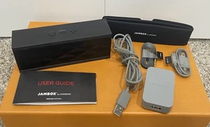 Jawbone Jambox V3J Black Bluetooth Speaker W/Guide, Cover Tested & Working - Picture 1 of 8