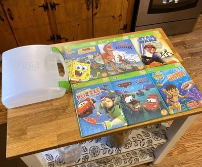 Leap Frog Carrying Case & 6 Book Lot 2007 Star Wars, Pixar Hardcover Used Cond. - Image 1 of 4