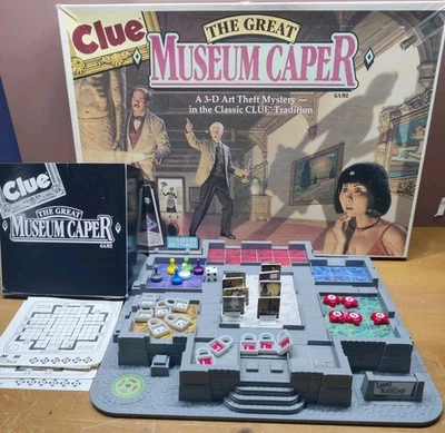 Clue Great Museum Caper Board Game (**Missing Some Parts**) - Image 1 of 4