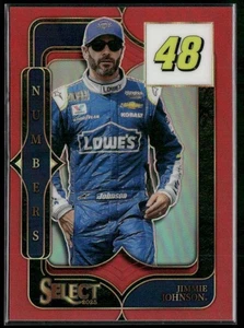 Panini Select Racing Jimmie Johnson 2025 rojo números Prizm 55/99 #3 - Imagen 1 de 2