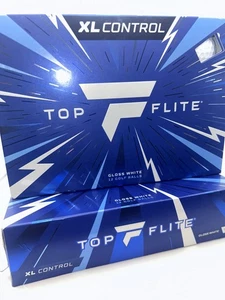 Top Flite XL Control Gloss White Golf Balls 2 packs (24 balls) - Picture 1 of 4