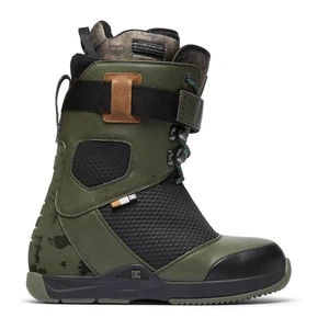 DC Men's Tucknee Beetle Lace Up Snowboard Boots - SIZE 8.5 - Olive Black Strap - Picture 1 of 7