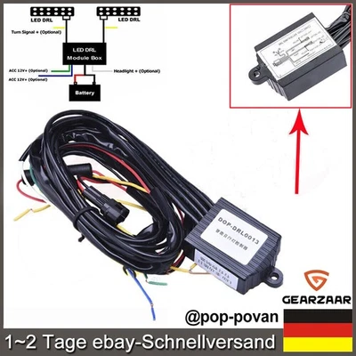LED TFL Tagfahrlicht R87 Modul mit 50% Dimmung Steuergerät Mini mit Coming Home - Bild 1 von 4