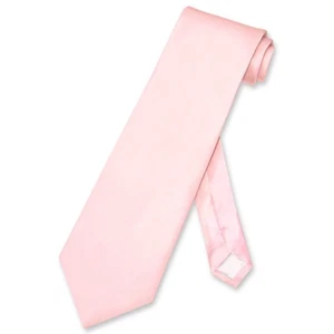 Corbata Biagio 100% SEDA Color ROSA CLARO Sólido Para Hombre - Imagen 1 de 2