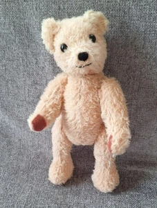 Vintage. Steiff ?? .Handmade Fully Jointed Pink Teddy Bear .Plush Soft Toy.26cm - Picture 1 of 8