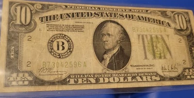 FR-2003B 1928-C $10 FRN New York Gold Clause **KEY NOTE** - Image 1 of 3