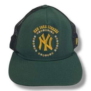 New York Yankees 9FIFTY Adjustable Snapback Trucker New Era Hat Cap Green Yellow - Picture 1 of 6