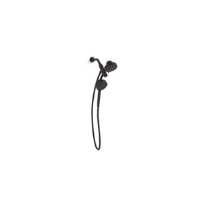 KOHLER Cabezal de Ducha Doble 3 Pulverizadores Corriente Ajustable Montaje en Pared en Negro Mate - Imagen 1 de 2