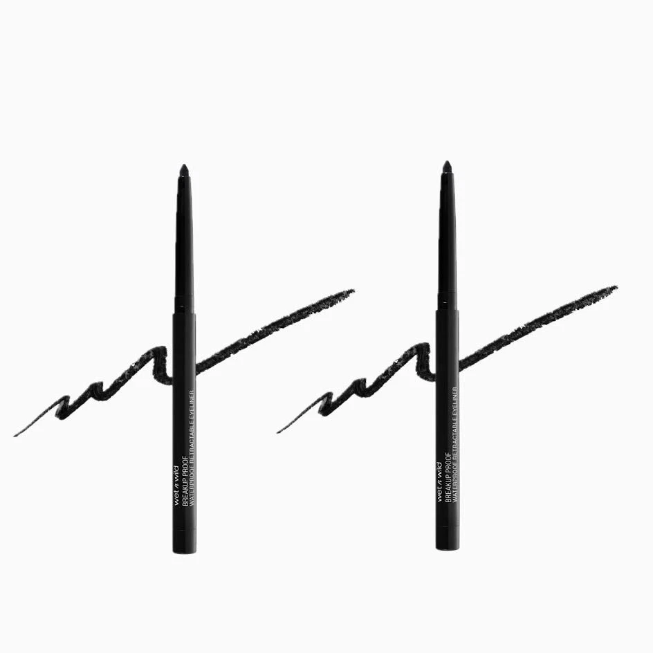 2 Wet N Wild Breakup Proof Waterproof Eyeliner Blackest Black 1111491