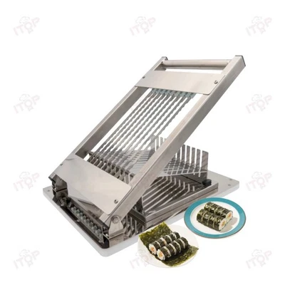 Sushi Roll Cutter Manual Sushi Roll Cutter Cutting Machine 8/10/12 Pieces 304 - Image 1 of 4