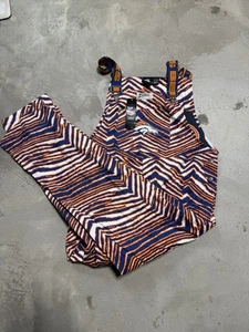 Zubaz NFL Overalls Men's M Denver Broncos Misprint Chicago Bears Team Bib Rare - Picture 1 of 5