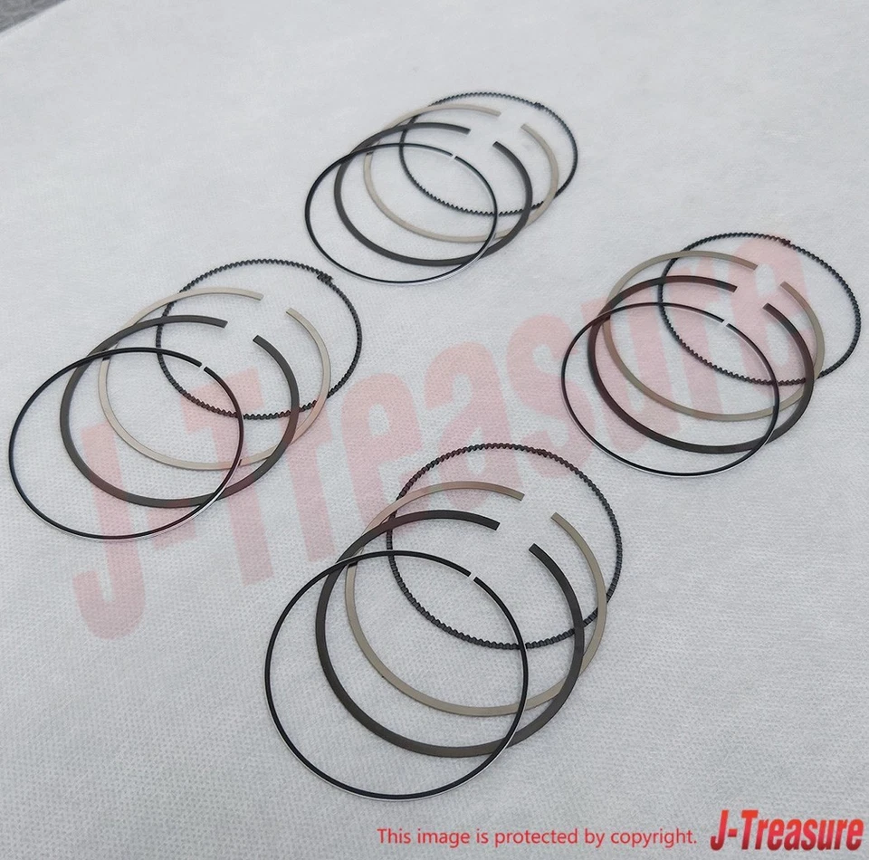 YAMAHA YZF-R6 2006-2024 Genuine Piston Ring Set Standard 2C0-11603-00-00 x4 Set - Image 1 of 4