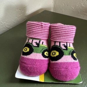 John Deere Baby Infant Socks 0-6 Months New - Picture 1 of 10