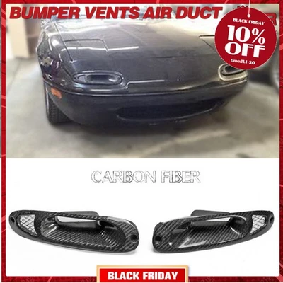 Front Turn Singal Indicator Air Intake For Mazda MX5 Miata NA 89-97 Carbon 2PCS - Image 1 of 4