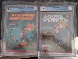 Nintendo Power #1 1988 July/August CGC 5.0 Graded And Last #285 CGC 8.0 Complete - Picture 1 of 6