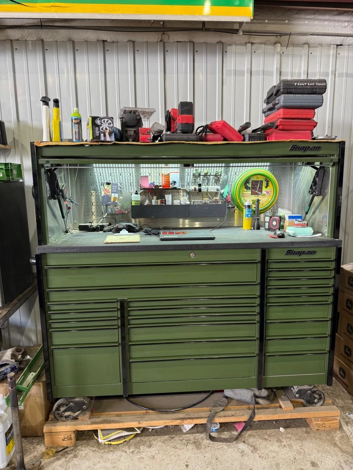 snap on toolbox 72 inch master series army green - Image 1 of 1