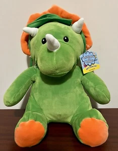 NWT Wellobeez Clean Crew Antimicrobial Dino Green Plush Stuffed Animal 10" - Picture 1 of 11