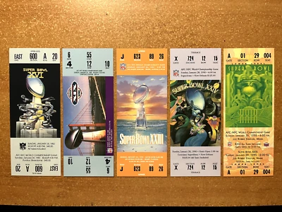 San Francisco 49ers-SPRINT REPLICA SUPER BOWL TICKET SET FULL SET-Rare Version - Image 1 of 2