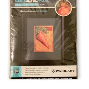 Zweigart 5"" x 7"" gezählter Kreuzstichsatz - Karottenkünstler Mini Gartenkooler - Bild 1 von 5