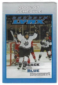 2006-07 Augusta Lynx ECHL Hockey Schedule !!! Wachovia - Picture 1 of 1