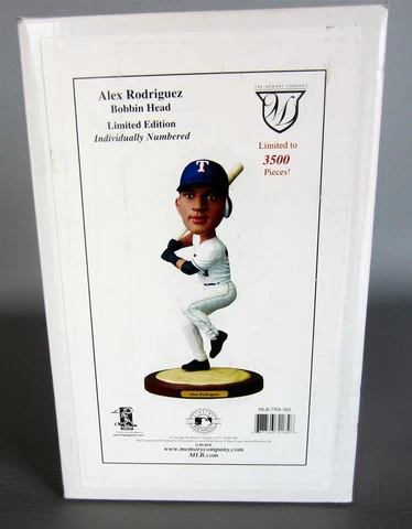 ALEX RODRIGUEZ RANGERS BOBBIN HEAD MEMORY COMPANY 2002 SERIES LIMITED /3500 MIB Cover