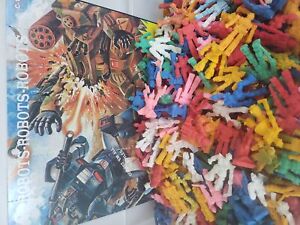 Vintage Gumball Prizes Rubber War-Bot-Transformers Figures 1980s Lot of 7 NOS