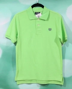 Chaps Size 10-12 Boys Green Short Sleeve New Polo Shirt - Picture 1 of 3