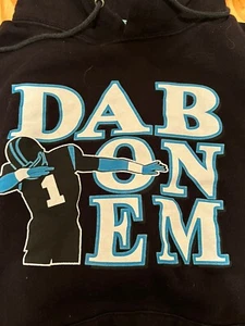 Panthers Cam Newton Sweatshirt Dab On Em Men’s Large Football 4th & 1 - Picture 1 of 7