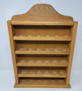 Wooden Golf Ball Display Case Shelf Rack Wall Mount 30 PC - Picture 1 of 10