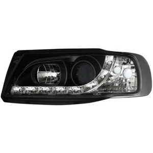 2 x Scheinwerfer für Seat Ibiza 6K 93-00 LED Tagfahrlicht Optik black / schwarz - Bild 1 von 2