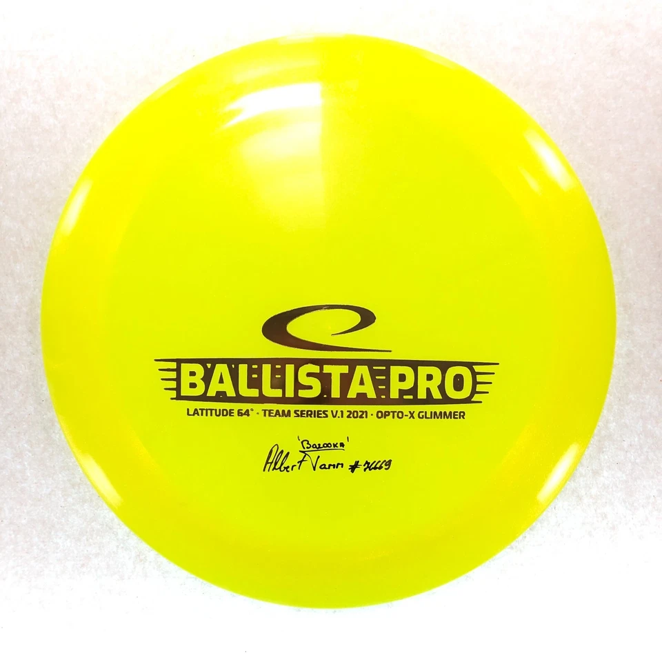 DISC GOLF LATITUDE 64 ALBERT TAMM TEAM SERIES OPTO X BALLISTA PRO 174g YELLOW - Image 1 of 1