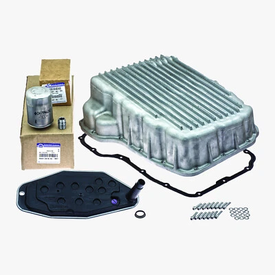 Cacerola de aceite de transmisión 5-45RFE 68RFE aluminio profundo inc filtros MOPAR se adapta a 1999-up Foto 1 de 4