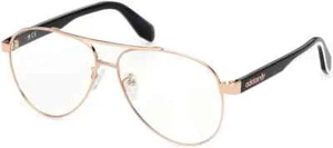 Adidas OR5023 028 Gold Black Aviator Metal Optical Eyeglasses Frame 57-13-145 - Picture 1 of 5