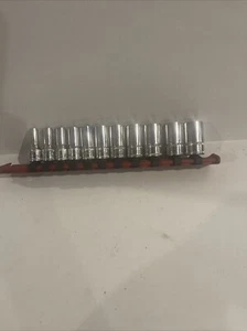 11 Pice Snap-On Sockets Sizes:5, 5.5, 6, 8, 9, 10, 11, 12, 13, 14, 15, NO SIZE 7 - Picture 1 of 4