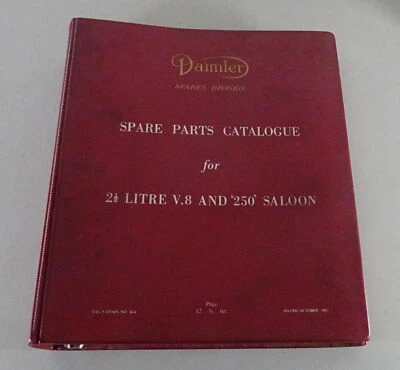 Catalogo Parti / Catalogo Parti Daimler 2,5 Litri V8 + 250 Berlina Del 1963 - Immagine 1 di 4