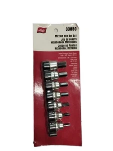Lisle 33850 - Metric 7pc Hex Bit Socket Set - Picture 1 of 1