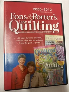 Fons & Porter's Love of Quilting Magazine 2000-2012 Issues 25-102 PC/Mac DVD-ROM - Picture 1 of 3