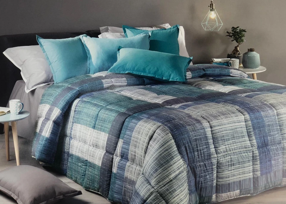 Trapunta invernale piumone Caleffi letto singolo 1 piazza stampata Cortina 0599 - Immagine 1 di 1