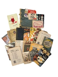 Vintage 20's 30's Recipe Cookbook Baking Dinners Deserts Grandma Large Lot - Picture 1 of 18